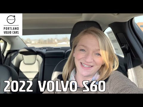 Denim Blue Metallic 2022 Volvo S60 / Walkaround with Heather