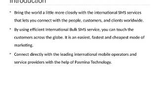 International Bulk SMS Service Provider