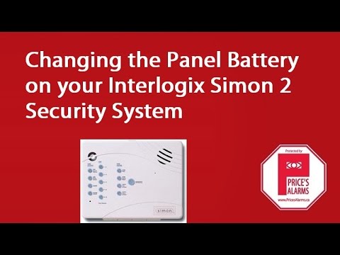 Changing the panel battery on the GE Simon 2 Alarm System