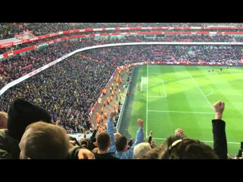 Arsenal v Watford FA Cup final whistle crowd reaction