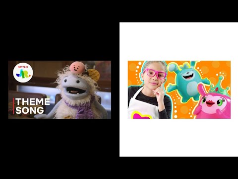 Waffles + Mochi Theme Song Netflix & Abby Hatcher Pizza party! All About Abby