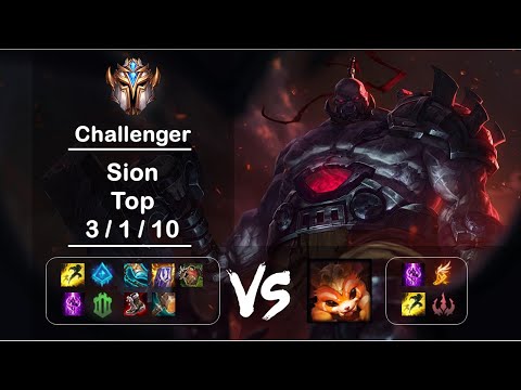 [4K] KR Challenger Top Sion vs Gnar Ep.1319