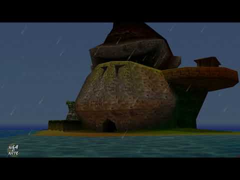 pov: You Stay the Night on DK Isle in Donkey Kong 64 🌧️ (+Music & Rain)