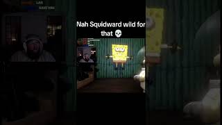 CaseOh Reacts To Squidward Saying “Sandy Cheeks I’m Gonna Clap Those Cheeks”😭😂 #caseoh