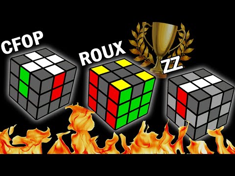 The BEST Speedcubing Method? [CFOP/ROUX/ZZ] Comparison