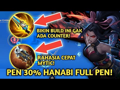 HANABI INSTANT DAMAGE! THE MOST PAINFUL HANABI EMBLEM AND BUILD SETTINGS 2025 | HANABI
