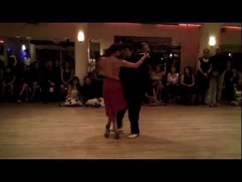  Damian Lobato  and  Angeles Chanaha  are  dancing  to  the  tango  "  Nada  "  by  Carlos di Sarli  in  2012