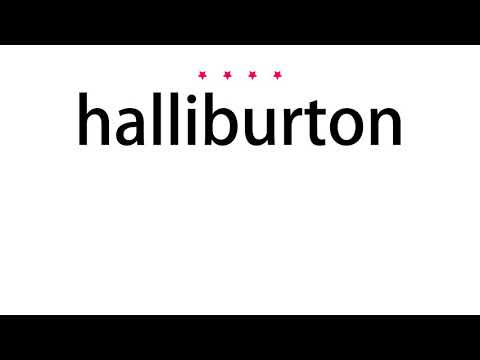 How to pronounce halliburton - Vocab Today