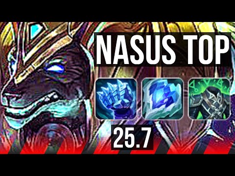 NASUS vs TRYNDAMERE (TOP) | 6 solo kills | KR Master | 25.7