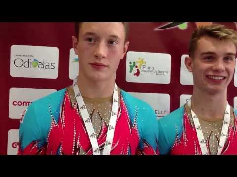 2013 Acrobatic Euros - Junior Men's Group interview