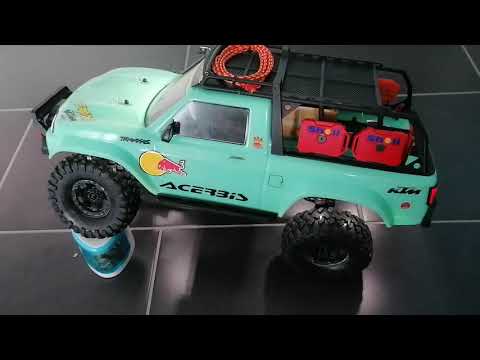Traxxas TRX-4 Sport LED Light Funktion test Axial Crawler Kit Version