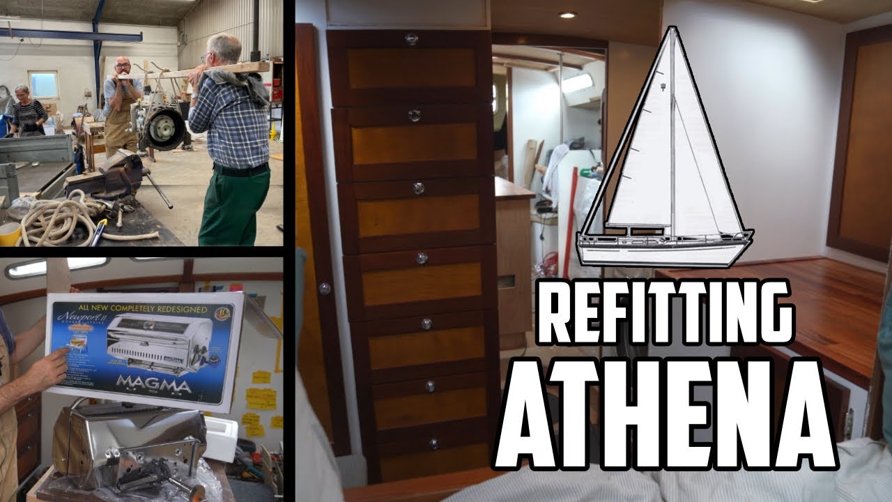 Sail Life - Cabinet doors, countertops & bye bye workshop