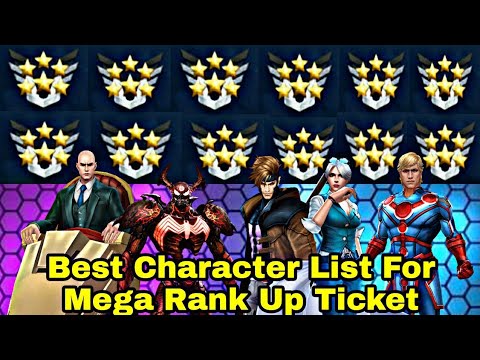Best 20 Character List For Mega Rank Up Ticket - Marvel Future Fight