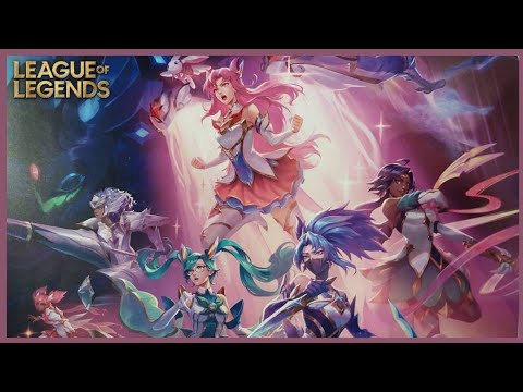 Star Guardian Poster including Kai'Sa, Akali, Quinn, Rell, Nilah, Taliyah and Others