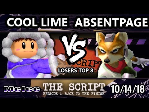 The Script - Cool Lime (Ice Climbers) Vs. CLN | AbsentPage  (Fox) - Smash Melee Losers Top 8