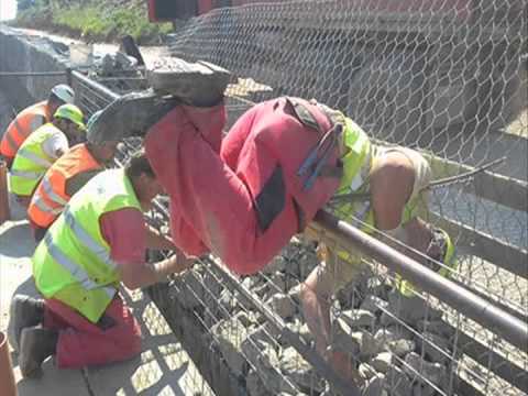 stavba Gabionov ERNYMAK- D1 Fričovce -Svinia 2014