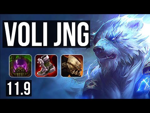 VOLIBEAR vs LEE SIN (JUNGLE) | 12/1/4, Rank 9 Voli, Dominating | BR Challenger | v11.9