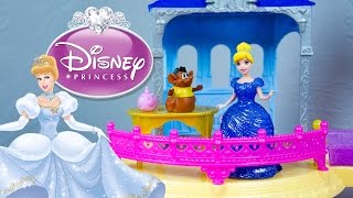 NEW Disney Princess Glitter Glider Castle Playset Unboxing by Kinder Playtime