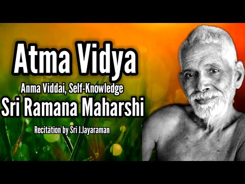 Atma Vidya | Anma Viddai | Self Knowledge | Sri Ramana Maharshi | Sri J.Jayaraman | Ramana Talks