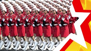 TROPAS DE MULHERES DA CHINA ★ Desfile militar na China.
