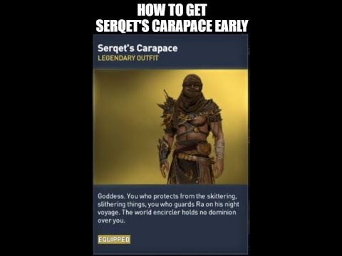 Assassins Creed Origins - Secret to Getting Serqet's Carapace (Scorpion Armor) & Eternal Maw Early