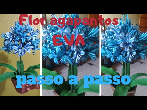 , title : 'Flor agapantos de EVA.'