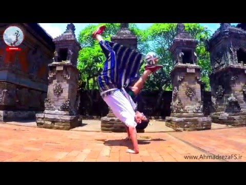Ahmadreza in UBUD town - Amazing Place for Freestyle Football - Bali #1