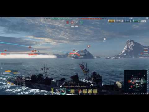 World of Warships 0.6.4.0: Akizuki Battle 02