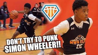 YOU WILL CATCH AN &quot;L&quot; Trying to PUNK Simon Wheeler!! | Sophomore Point Guard is a DAWG