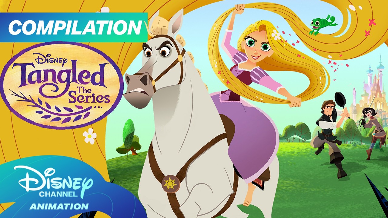Tangled The Series Season 1 Full Episodes Compilation 👑💖 | 8 Hours | @disneychannelanimation