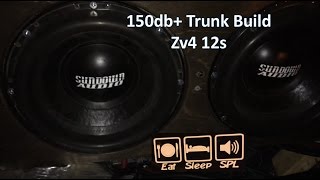 2 Sundown Zv4 12s on Synergy 7.1D (Loud Trunk Build)
