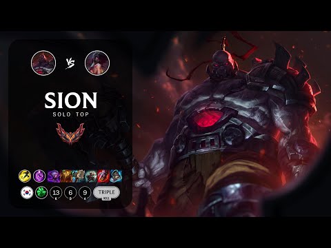 Sion Top vs Akali - KR Grandmaster Patch 13.4