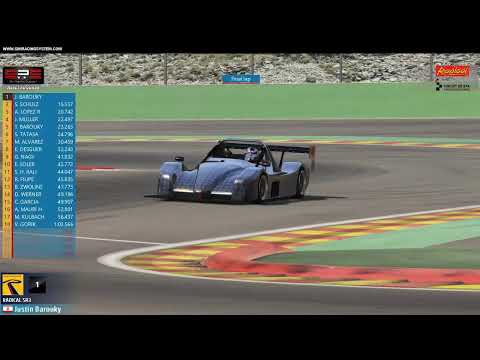 SRS Live Now! RadicalSR3 @ Spa 17:00GMT 2020-01-21