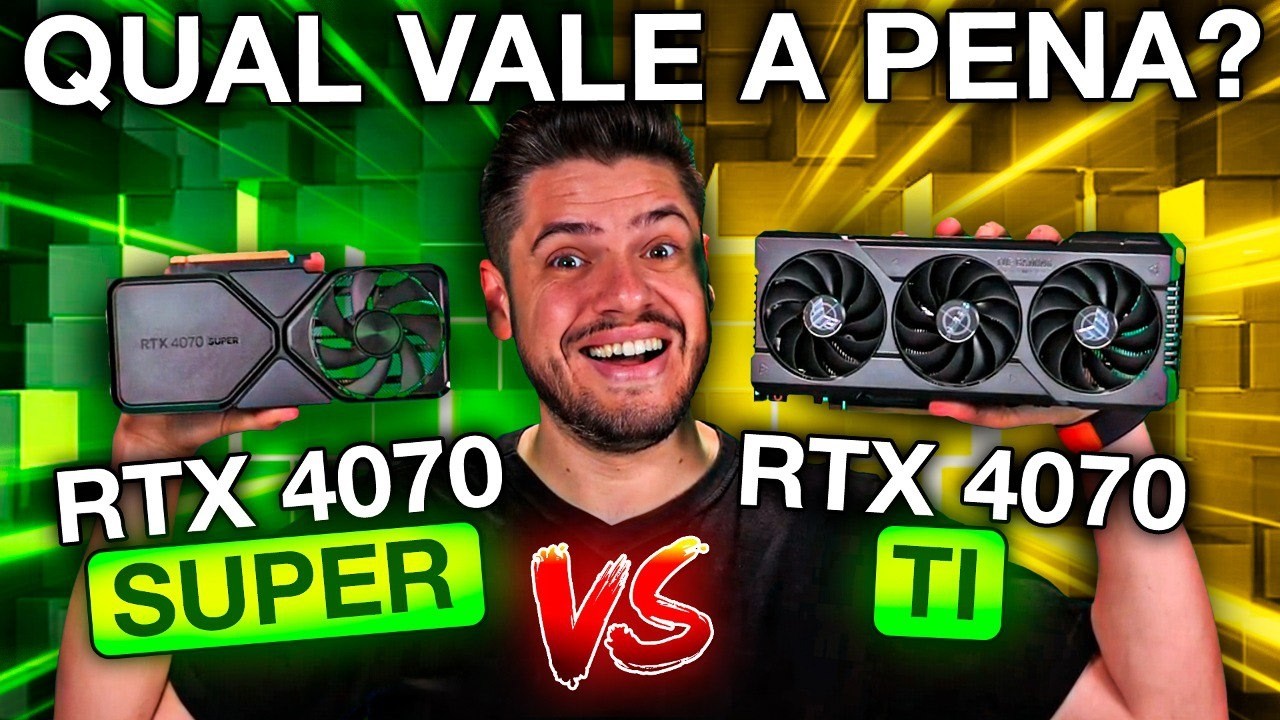 RTX 4070 SUPER vs RTX 4070 Ti, QUAL ESCOLHER? TESTES em JOGOS QUADHD, PREÇO, DESEMPENHO, RT e DLSS