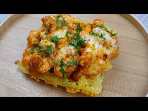 New Viral Recipe 2026,Potato Waffle With Chicken And Cheese By Recipes Of The World 