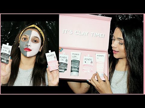 *NEW* POND'S MINERAL CLAY RANGE FACIAL FOAM & CLAY MASK DETAILED REVIEW #ITSCLAYTIME | Pavithraiyer