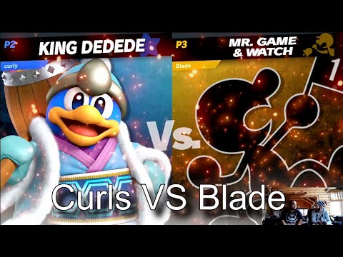 Super Smash Bros Ultimate Tournament Curls VS Blade Game 11