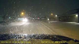 7PM Road Conditions Kokomo. 2/15/2021 Pt 3