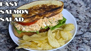 HOW TO MAKE SALMON SALAD | CANNED SALMON | HIGH PROTEIN MEALS | BARIATRIC-FRIENDLY
