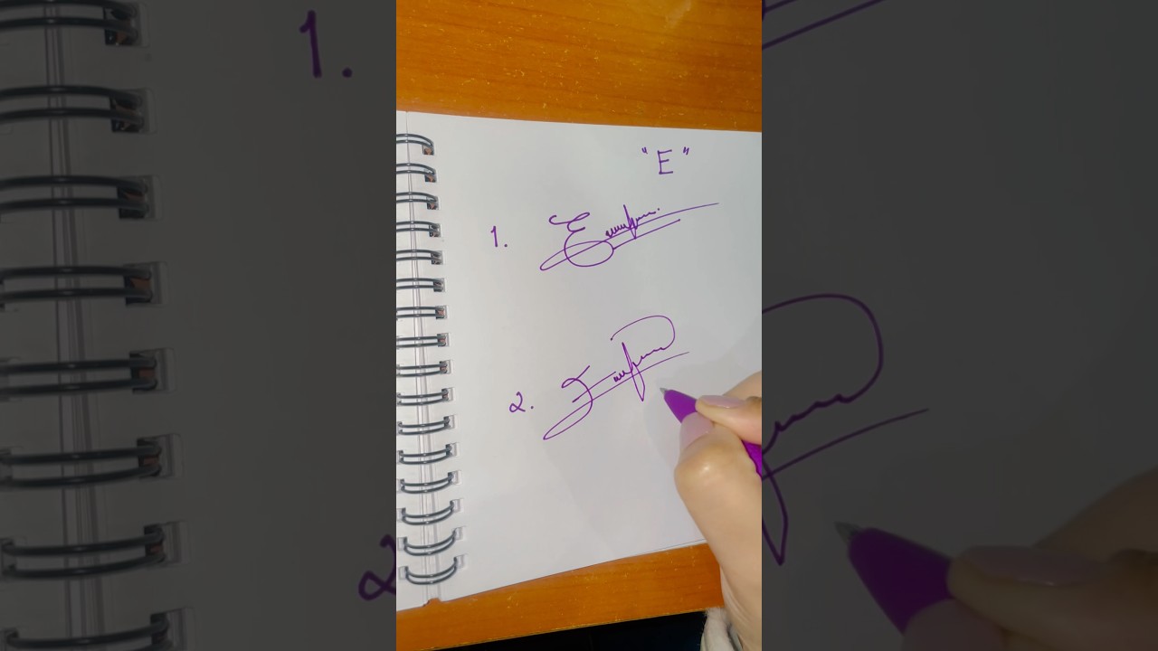Unique Signature Styles with the Letter E | Handwriting Inspiration #calligraphy #signaturestyle