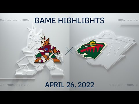 NHL Highlights ' Coyotes vs. Wild - Apr. 26, 2022