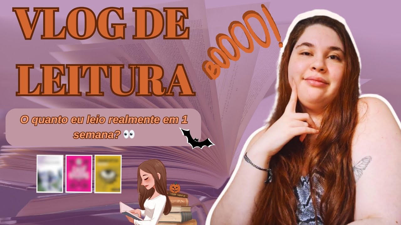 O quanto eu realmente leio em 1 semana?? Reading Vlog ✨️👻