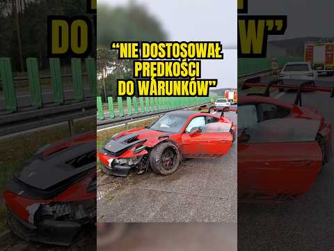 🏎️ Sportowym Porsche nie dostosował prędkości do warunków panujących na autostradzie ⚠️