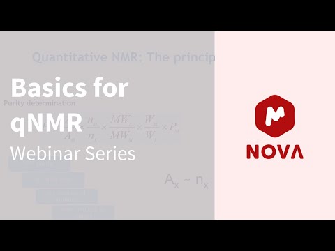 Webinar Series - Basics for qNMR