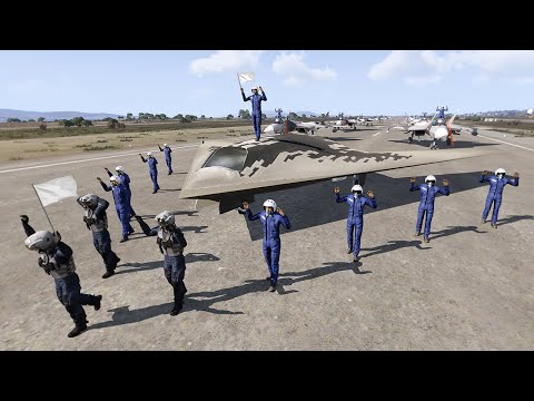 Russian Armed Drone and Fighter Jets Destroyed by Ukrainian C-RAM - Arma 3
