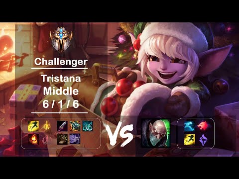 Middle Tristana vs Singed KR Challenger Patch 12.18