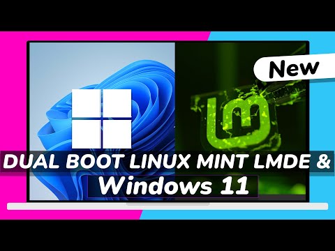 How to Dual Boot Linux Mint Debian Edition (LMDE) and Windows 11 // EASY WAY