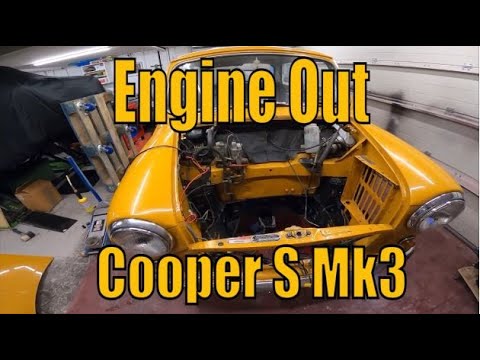 *Engine Removal* Mini Cooper S Mk3 Restoration - Classic Mini Workshop Pt.2