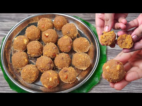 Churma Laddu Recipe No Sugar with Less Ghee | Wheat Flour Churma Ladoo Recipe | Yummy