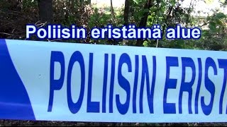 preview picture of video 'Poliisi eristää alueen! Nauha unohtuu paikalle 6.8.2014 Nokia Kuorimon alue'
